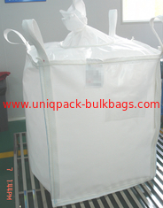 Κίνα Ανακυκλωμένη 1000kg PP μαζική τσάντα μαζικών εμπορευματοκιβωτίων τσαντών εύκαμπτη ενδιάμεση με 4 βρόχους σφεντονών προμηθευτής