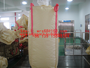 Κίνα PVC μαζικές τσάντες 2 τόνων ρητίνης οι μπεζ με την κορυφή και το κατώτατο σημείο ρίχνουν τη ρητίνη PVC προμηθευτής