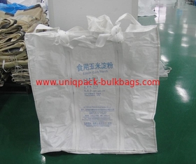 Κίνα υφαμένος PP εύκαμπτος βαθμός τροφίμων μαζική τσάντα FIBC για τη συσκευασία του αμύλου καλαμποκιού/του αλευριού προμηθευτής