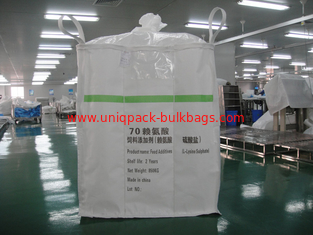 Κίνα Μαζική τσάντα Duffle τοπ PP για τη συσκευασία του θειικού άλατος λ-λυζίνης/των βιομηχανικών μαζικών τσαντών προμηθευτής
